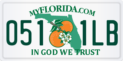 FL license plate 0511LB