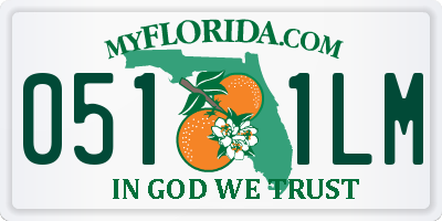 FL license plate 0511LM