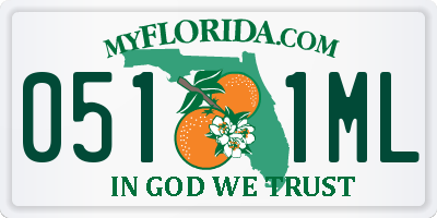 FL license plate 0511ML