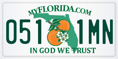 FL license plate 0511MN