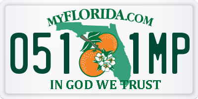 FL license plate 0511MP
