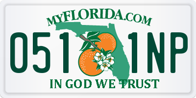 FL license plate 0511NP