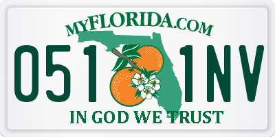 FL license plate 0511NV