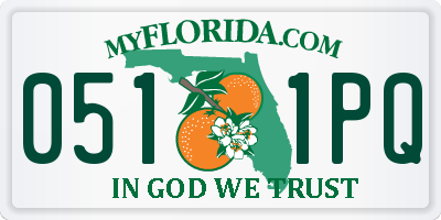 FL license plate 0511PQ