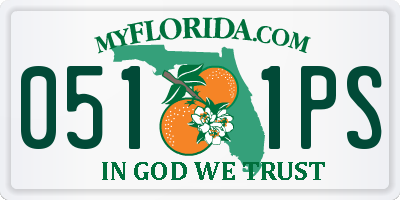 FL license plate 0511PS