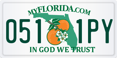 FL license plate 0511PY