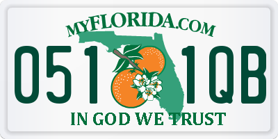 FL license plate 0511QB