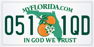 FL license plate 0511QD