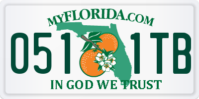 FL license plate 0511TB