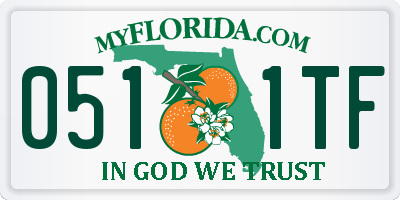 FL license plate 0511TF