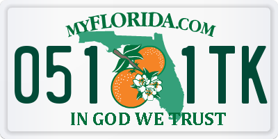 FL license plate 0511TK