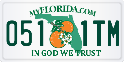 FL license plate 0511TM