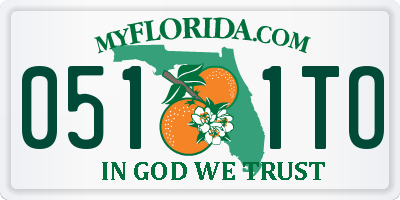 FL license plate 0511TO