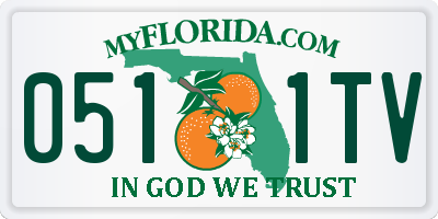 FL license plate 0511TV