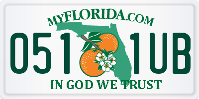 FL license plate 0511UB