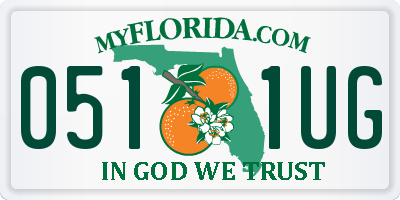 FL license plate 0511UG