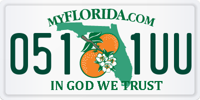 FL license plate 0511UU