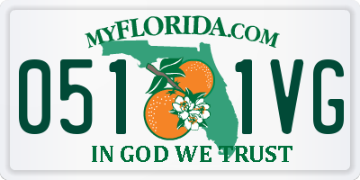 FL license plate 0511VG