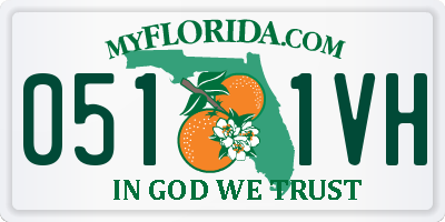 FL license plate 0511VH