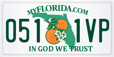 FL license plate 0511VP