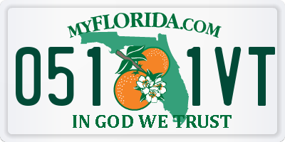 FL license plate 0511VT