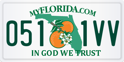FL license plate 0511VV