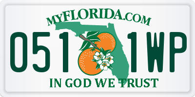 FL license plate 0511WP
