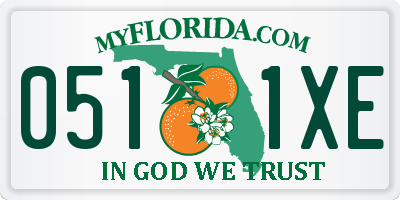 FL license plate 0511XE