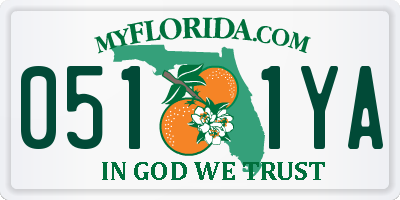 FL license plate 0511YA