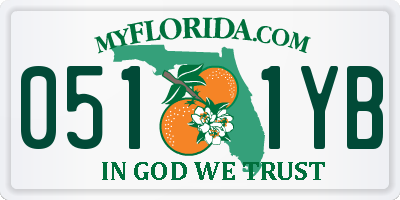 FL license plate 0511YB