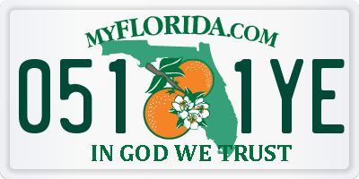 FL license plate 0511YE