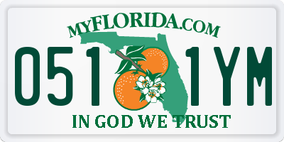 FL license plate 0511YM