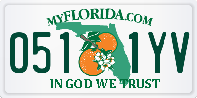 FL license plate 0511YV