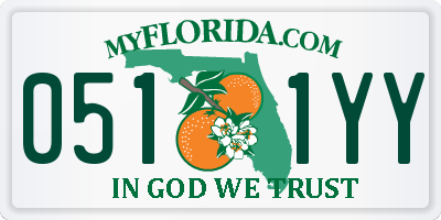 FL license plate 0511YY