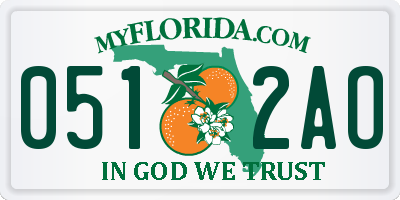 FL license plate 0512AO