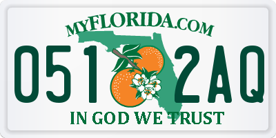 FL license plate 0512AQ