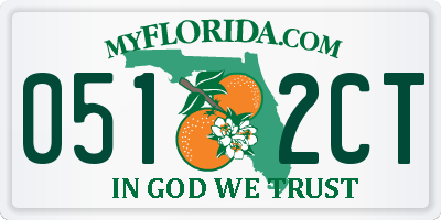 FL license plate 0512CT