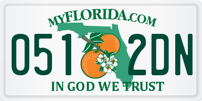 FL license plate 0512DN
