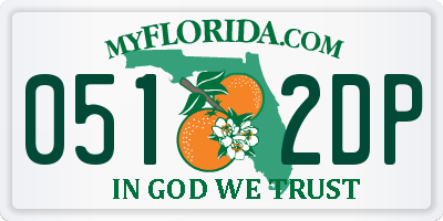 FL license plate 0512DP