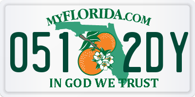 FL license plate 0512DY