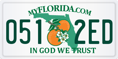 FL license plate 0512ED