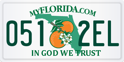 FL license plate 0512EL