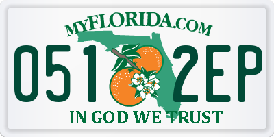 FL license plate 0512EP