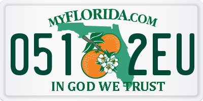 FL license plate 0512EU