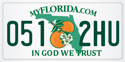 FL license plate 0512HU