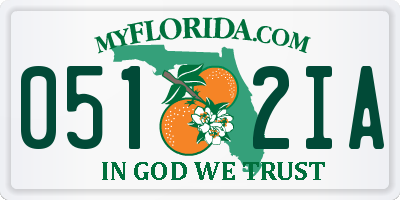 FL license plate 0512IA