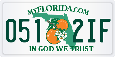 FL license plate 0512IF