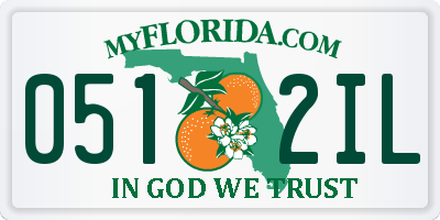 FL license plate 0512IL