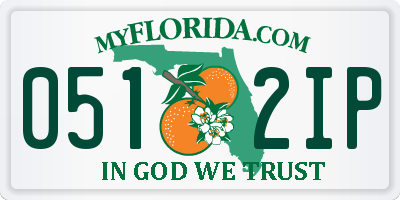 FL license plate 0512IP