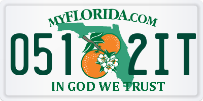FL license plate 0512IT